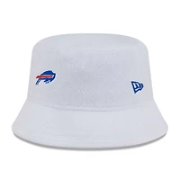 Men's New Era White Buffalo Bills Court Sport Terry Bucket Hat