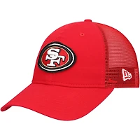 Men's New Era Scarlet San Francisco 49ers Game Day 9TWENTY Adjustable Trucker Hat