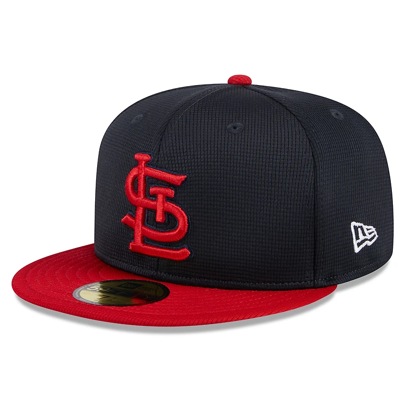 Men's New Era  Navy St. Louis Cardinals 2025 Batting Practice 59FIFTY Fitted Hat
