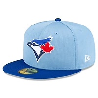 Men's New Era  Light Blue Toronto Blue Jays 2025 Batting Practice 59FIFTY Fitted Hat