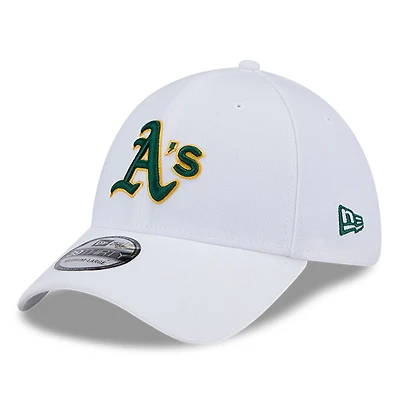 Men's New Era White Athletics 39THIRTY Flex Hat