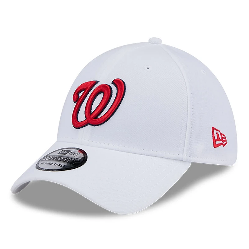 Men's New Era White Washington Nationals 39THIRTY Flex Hat