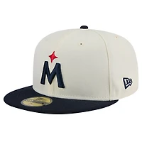 Men's New Era Cream Minnesota Twins Chrome 59FIFTY Fitted Hat