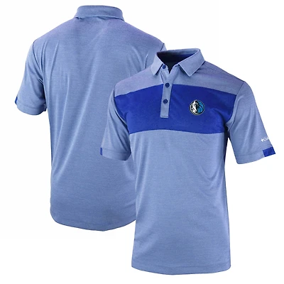 Men's Columbia  Blue Dallas Mavericks Omni-Wick Total Control Polo