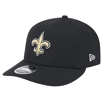 Men's New Era Black New Orleans Saints Main Low Profile 9FIFTY Snapback Hat