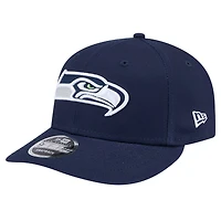 Men's New Era College Navy Seattle Seahawks Main Low Profile 9FIFTY Snapback Hat