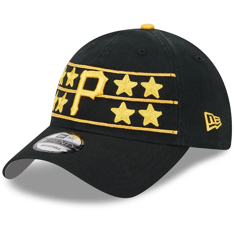 Youth New Era  Black Pittsburgh Pirates 2025 Batting Practice 9TWENTY Adjustable Hat