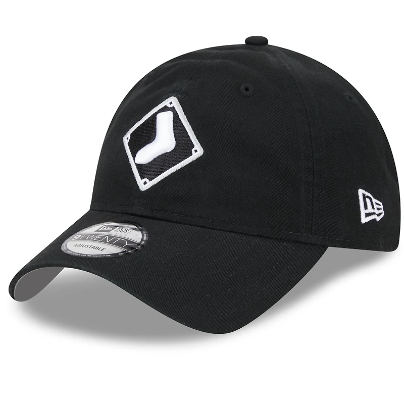 Men's New Era  Black Chicago White Sox 2025 Batting Practice 9TWENTY Adjustable Hat