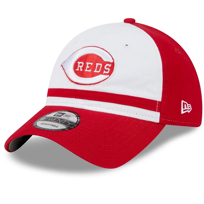 Men's New Era  White Cincinnati Reds 2025 Batting Practice 9TWENTY Adjustable Hat