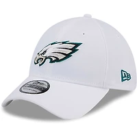 Men's New Era White Philadelphia Eagles Main 39THIRTY Flex Hat