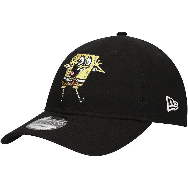 Men's New Era Black SpongeBob SquarePants 9TWENTY Adjustable Hat