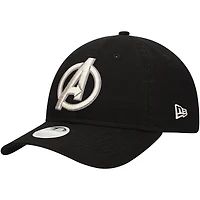 Women's New Era  Black The Avengers 9TWENTY Adjustable Hat