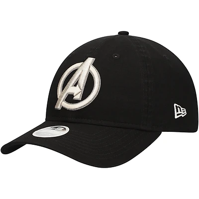 Women's New Era  Black The Avengers 9TWENTY Adjustable Hat