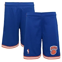 Youth Mitchell & Ness Blue New York Knicks Hardwood Classics Swingman Shorts
