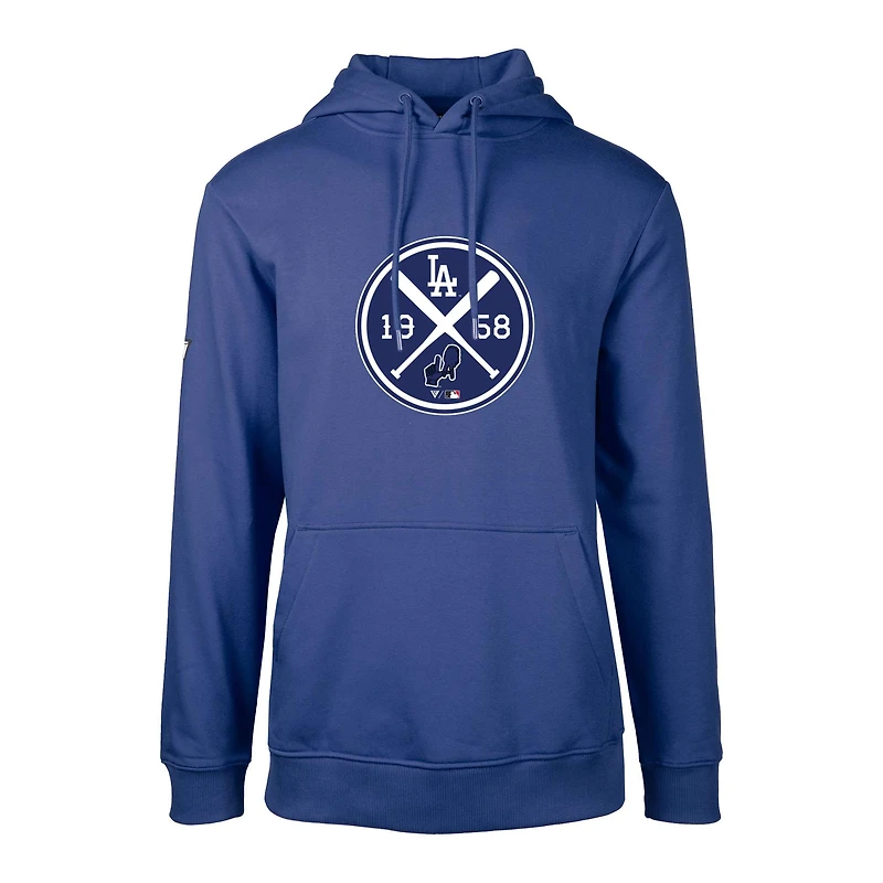 Men's Levelwear  Royal Los Angeles Dodgers City Connect Podium Strike Pullover Hoodie
