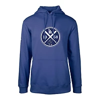 Men's Levelwear  Royal Los Angeles Dodgers City Connect Podium Strike Pullover Hoodie