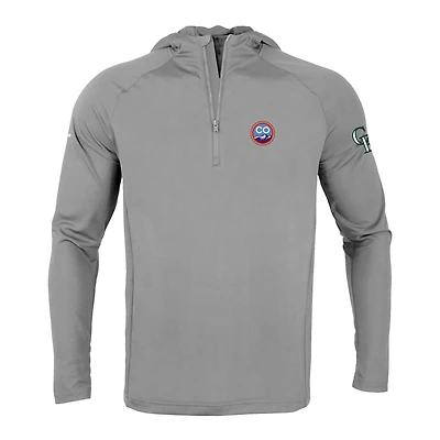 Men's Levelwear  Gray Colorado Rockies City Connect Zander Insignia Core Quarter-Zip Pullover Top