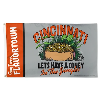 WinCraft Cincinnati Bengals NFL x Guy Fieri’s Flavortown 3' x 5' One-Sided Deluxe Flag