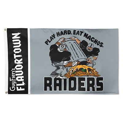 WinCraft Las Vegas Raiders NFL x Guy Fieri’s Flavortown 3' x 5' One-Sided Deluxe Flag