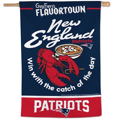 WinCraft New England Patriots NFL x Guy Fieri’s Flavortown 28" x 40" One-Sided Vertical Banner