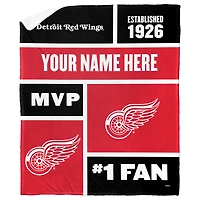 The Northwest Group Detroit Red Wings 50'' x 60'' Personalized Silk Touch Sherpa Throw Blanket