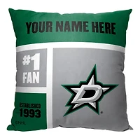 The Northwest Group Dallas Stars 18'' x 18'' Personalized Throw Pillow