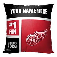 The Northwest Group Detroit Red Wings 18'' x 18'' Personalized Throw Pillow