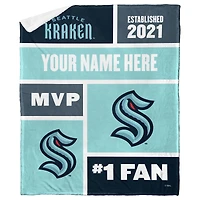 The Northwest Group Seattle Kraken 50'' x 60'' Personalized Silk Touch Sherpa Throw Blanket