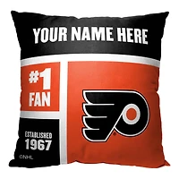 The Northwest Group Philadelphia Flyers 18'' x 18'' Personalized Throw Pillow