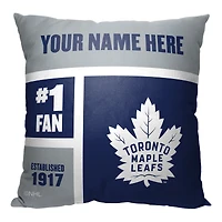 The Northwest Group Toronto Maple Leafs 18'' x 18'' Personalized Throw Pillow
