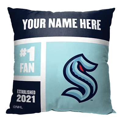 The Northwest Group Seattle Kraken 18'' x 18'' Personalized Throw Pillow