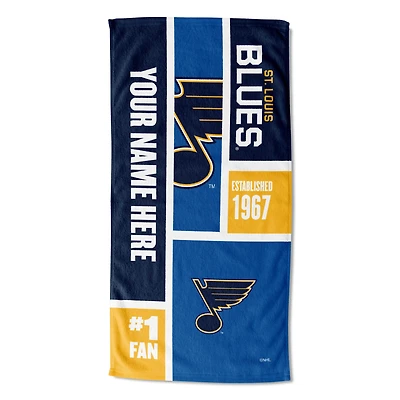 The Northwest Group St. Louis Blues 30" x 60" Personalized Beach Towel