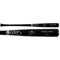 Jackson Chourio Milwaukee Brewers Autographed Black Rawlings Pro Model Bat