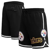 Men's Pro Standard Black Pittsburgh Steelers Classic Chenille Shorts