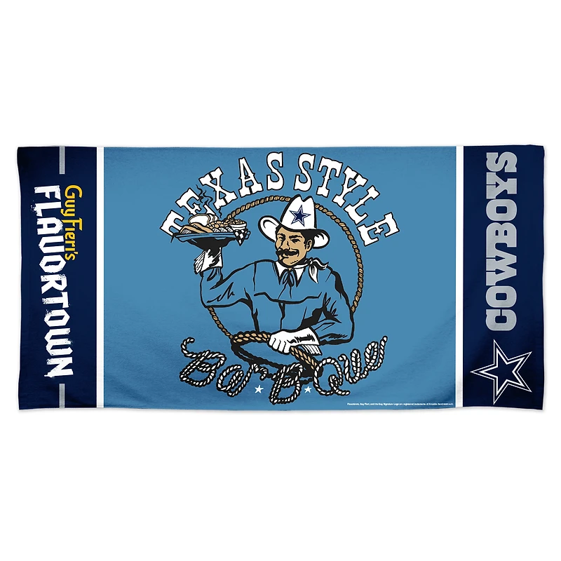 WinCraft Dallas Cowboys NFL x Guy Fieri’s Flavortown 30" x 60" Spectra Beach Towel
