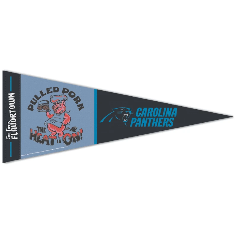 WinCraft Carolina Panthers NFL x Guy Fieri’s Flavortown 12'' x 30'' Premium Pennant