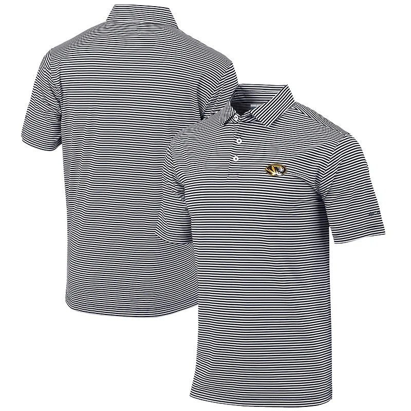 Men's Columbia  Black Missouri Tigers Omni-Wick Club Invite Polo