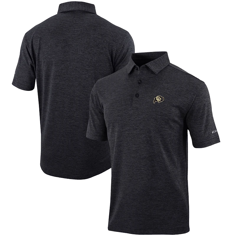 Men's Columbia  Black Colorado Buffaloes Omni-Wick Set II Polo