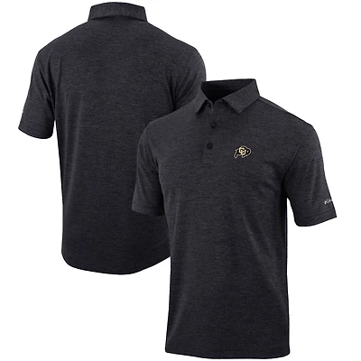 Men's Columbia  Black Colorado Buffaloes Omni-Wick Set II Polo