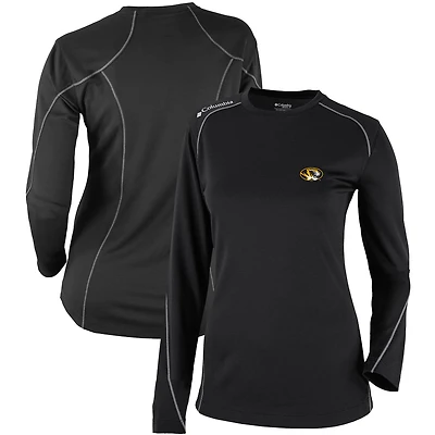 Women's Columbia  Black Missouri Tigers Omni-Wick Shotgun Long Sleeve T-Shirt