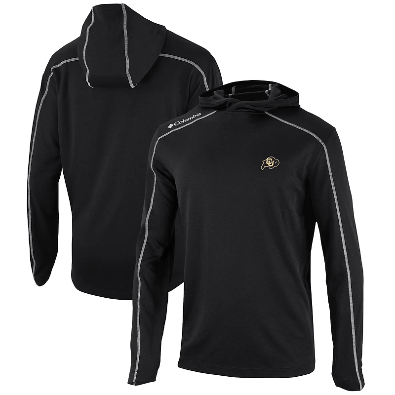Men's Columbia Black Colorado Buffaloes Omni-Wick Shotgun Pullover Hoodie