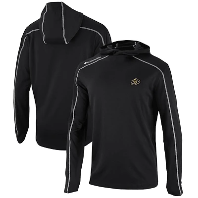 Men's Columbia Black Colorado Buffaloes Omni-Wick Shotgun Pullover Hoodie