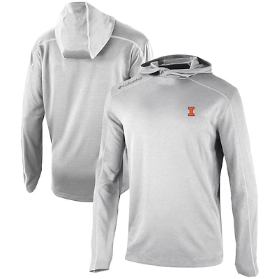 Men's Columbia Gray Illinois Fighting Illini Omni-Wick Shotgun Pullover Hoodie