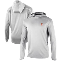 Men's Columbia  Gray Illinois Fighting Illini Omni-Wick Shotgun Pullover Hoodie