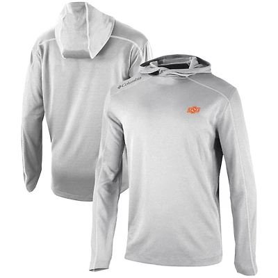 Men's Columbia  Gray Oklahoma State Cowboys Omni-Wick Shotgun Pullover Hoodie