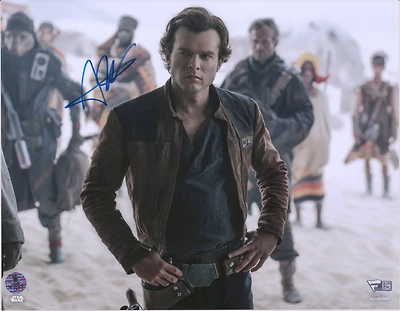 Alden Ehrenreich Solo: A Star Wars Story Autographed 11" x 14" Photograph - Alden Hologram