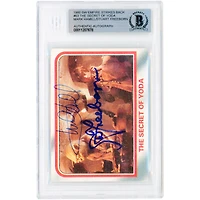Mark Hamill and Stuart Freeborn Star Wars Autographed 1980 The Empire Strikes Back #63 Beckett Authenticated Card