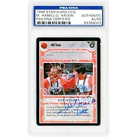 Mark Hamill and Garrick Hagon Star Wars Autographed 1998 Decipher PSA Authenticated Card with "Luke" Inscription