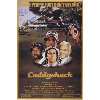 Cindy Morgan and Michael O'Keefe Caddyshack Autographed 23" x 35.5" Movie Poster with "Lacey and Noonan" Inscriptions