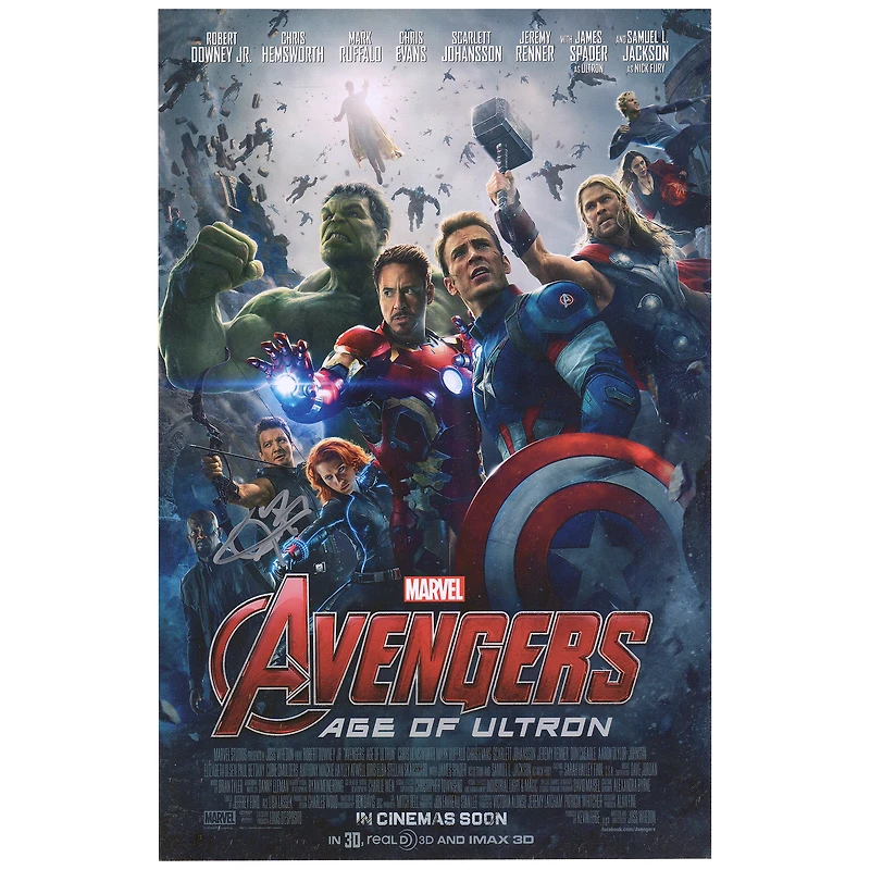 Jeremy Renner The Avengers: Age of Ultron Autographed 11" x 17" Movie Poster
